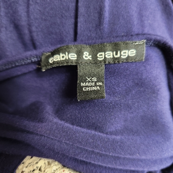 Navy blue Cable & Gauge maxi dress size xs - Picture 9 of 10